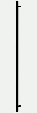 Bâton vertical droit rond ou carré noir ou inox 1200mm